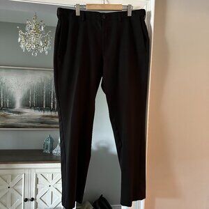 Haggar Black Cool 18 Men's Dress Pants (36 x 30)